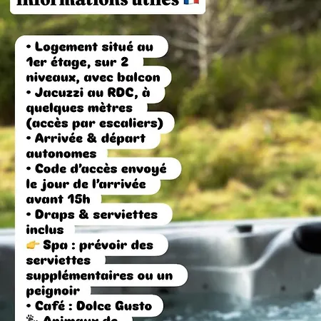 Апартаменты Ancienne Ecole Avec Jacuzzi Prive